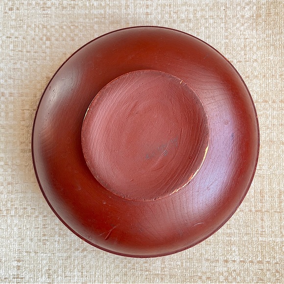 Norwegian Beer Bowl Antique Wood Vintage Norway Folk Art Hand Painted Rosemaling - Picture 8 of 8